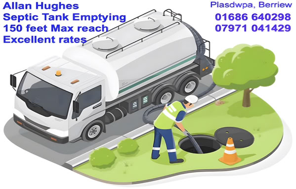 advert for Alan Hughes Septic Tank Services