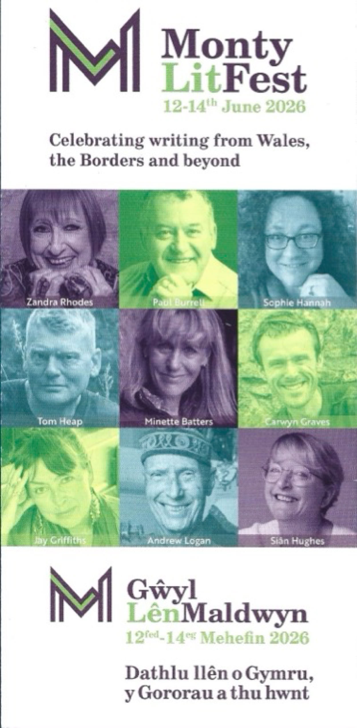 Advert for Monty Lit Fest  12 to 14 June